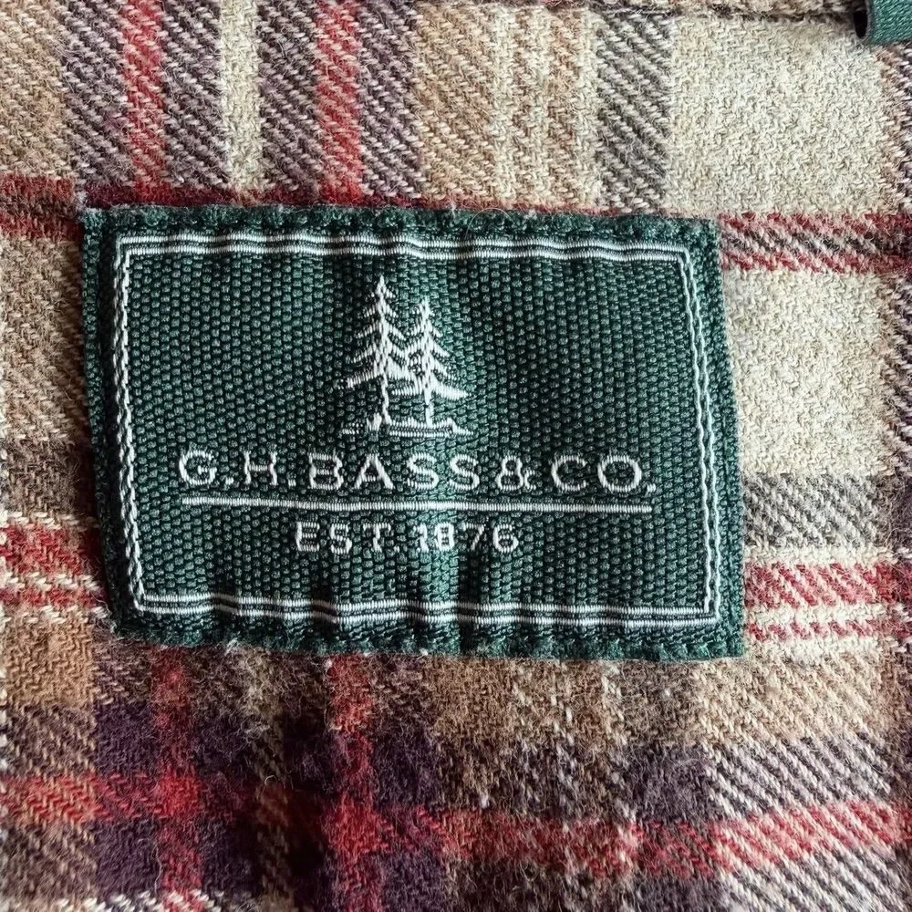 21pc G.H. Bass 100% Cotton Flannel - Lot Plaid QUILT Remnants Destash